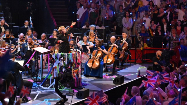 Article thumbnail: Last Night of the Proms featuring the BBC Symphony Orchestra , Chorus and BBC Singers conducted by Marin Alsop (Lise Davidsen soprano and Sheku Kanneh-Mason cello) in the Royal Albert Hall on Saturday 9 Sept. 2023 Photo by Mark Allan Provided by freya.edgeworth@bbc.co.uk
