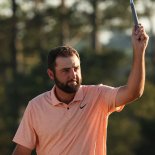 Article thumbnail: Golf - The Masters - Augusta National Golf Club, Augusta, Georgia, U.S. - April 14, 2024 Scottie Scheffler of the U.S. celebrates on the 18th green after winning The Masters REUTERS/Eloisa Lopez