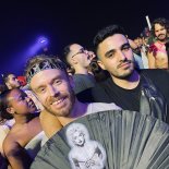 Article thumbnail: Gary Nunn (L) at the Madonna concert (Photo: Supplied)