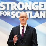 Article thumbnail: Newly elected leader of the Scottish National Party (SNP) John Swinney delivers his acceptance speech at Advanced Research Centre (ARC), Glasgow University, after he was confirmed as the SNP's new leader - with no other possible candidates coming forward to challenge him for the position. Picture date: Monday May 6, 2024. PA Photo. See PA story POLITICS SNP. Photo credit should read: Jane Barlow/PA Wire