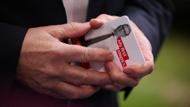 Article thumbnail: GILLINGHAM, ENGLAND - MAY 23: Labour Leader Keir Starmer holds notes as he speaks to the media on the first day of campaigning at Gillingham football club on May 23, 2024 in Gillingham, England. Yesterday British Prime Minister Sunak unexpectedly announced a UK general election for 4 July. (Photo by Dan Kitwood/Getty Images)