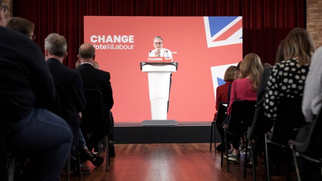 Article thumbnail: Labour Party leader Sir Keir Starmer makes his first keynote speech during his visit to Lancing in West Sussex, while on the General Election campaign trail. Picture date: Monday May 27, 2024. PA Photo. See PA story POLITICS Election Labour. Photo credit should read: Stefan Rousseau/PA Wire