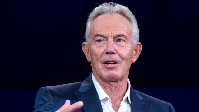 Article thumbnail: NEW YORK, NEW YORK - SEPTEMBER 19: Executive Chairman, Tony Blair Institute for Global Change The Rt. Hon. Tony Blair speaks onstage during the 2023 Concordia Annual Summit at Sheraton New York on September 19, 2023 in New York City. (Photo by Riccardo Savi/Getty Images for Concordia Summit)