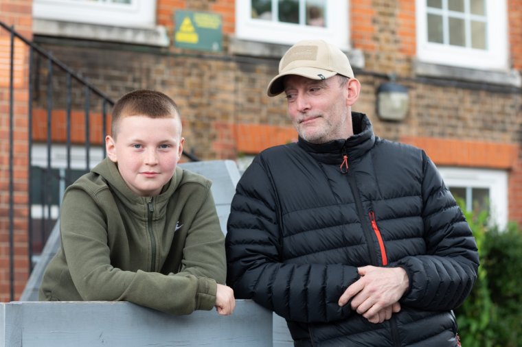 James Mahon has been impressed with his son Finlay's education at Randal Cremer (Photo: Teri Pengilley for i)