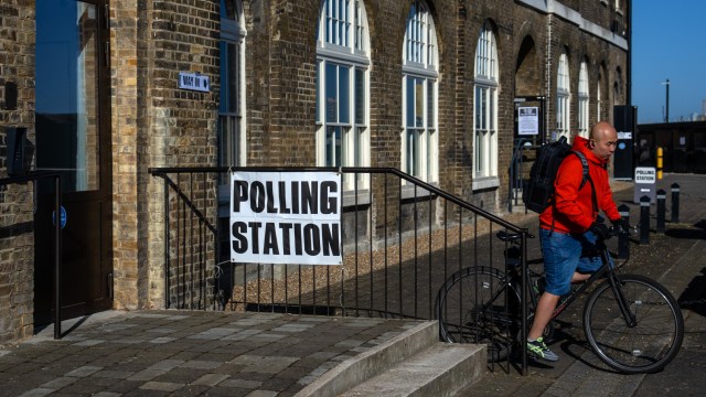 Article thumbnail: LONDON, ENGLAND - JULY 4: A man cycles away from a polling station after casting his vote in the general election on July 4, 2024 in London, England. Voters in 650 constituencies across the UK are today electing members of Parliament to the House of Commons via the first-past-the-post system. The election was announced by Prime Minister Rishi Sunak to the surprise of the nation on May 22, 2024. The last general election to take place in July was in 1945, following the Second World War, which resulted in a landslide victory for Clement Attlee's Labour Party. (Photo by Carl Court/Getty Images)