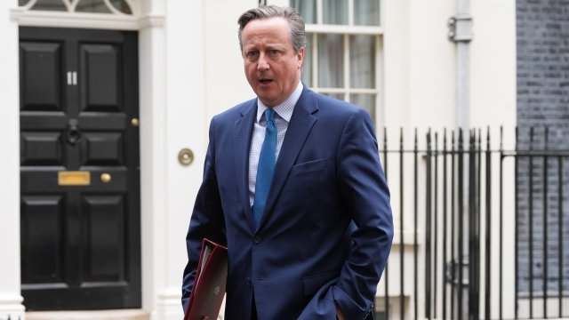 Article thumbnail: File photo dated 14/05/24 of Foreign Secretary Lord David Cameron leaving no 10 Downing Street, London, following a Cabinet meeting. Issue date: Friday July 5, 2024. PA Photo. See PA story POLITICS ElectionPrimeMinisters. Photo credit should read: Lucy North/PA Wire