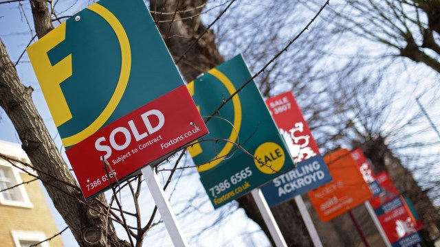 Article thumbnail: File photo dated 1/3/2015 of a row of Sold, For Sale and Let By signs displayed outside houses in Clapton, east London. Financial information website Moneyfacts counted 361 deals available for 5% deposit mortgage deals, marking the highest total since 369 products for people with 5% deposits were available in May 2022. Issue date: Monday July 8, 2024. PA Photo. See PA story MONEY Mortgage. Photo credit should read: Yui Mok/PA Wire