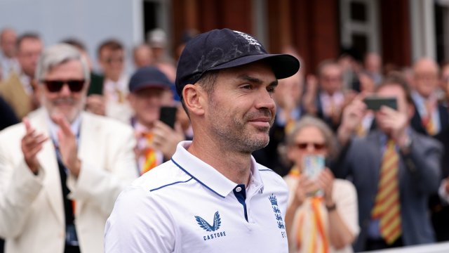 Article thumbnail: LONDON, ENGLAND - JULY 12: James Anderson of England looks on during day 3 of the 1st Rothesay Test Match between England and West Indies at Lord's Cricket Ground on July 12, 2024 in London, England. (Photo by Alex Davidson/Getty Images)