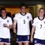 Article thumbnail: GOTHENBURG, SWEDEN - JULY 16: Ella Toone, Millie Bright and Beth Mead of England leave the tunnel for the second half during the UEFA Women's EURO 2025 qualifying match between Sweden and England at Gamla Ullevi on July 16, 2024 in Gothenburg, Sweden. (Photo by Naomi Baker - The FA/The FA via Getty Images)