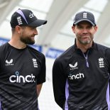Article thumbnail: Woakes (left) will lead England's attack against the West Indies (Photo: Getty)