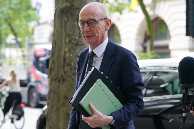 Pat McFadden, the former minister for the Department for Business, Enterprise and Regulatory Reform, arrives to give evidence to the Post Office Horizon IT inquiry at Aldwych House, central London. Picture date: Thursday July 18, 2024. PA Photo. See PA story INQUIRY Horizon. Photo credit should read: Lucy North/PA Wire