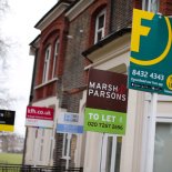 Article thumbnail: File photo dated 08/02/17 of a row of To Let estate agent signs placed outside houses in north London. Renting a home is now cheaper than buying one typically, reversing a trend seen for the past six years, a report has found. Last month the average private sector tenant in Britain spent ?71 per month less in rent than if they were servicing the repayments on a 10 percent deposit mortgage, according to estate and lettings agents Hamptons. Issue date: Monday June 14, 2021. PA Photo. See PA story MONEY Rent. Photo credit should read: Yui Mok/PA Wire